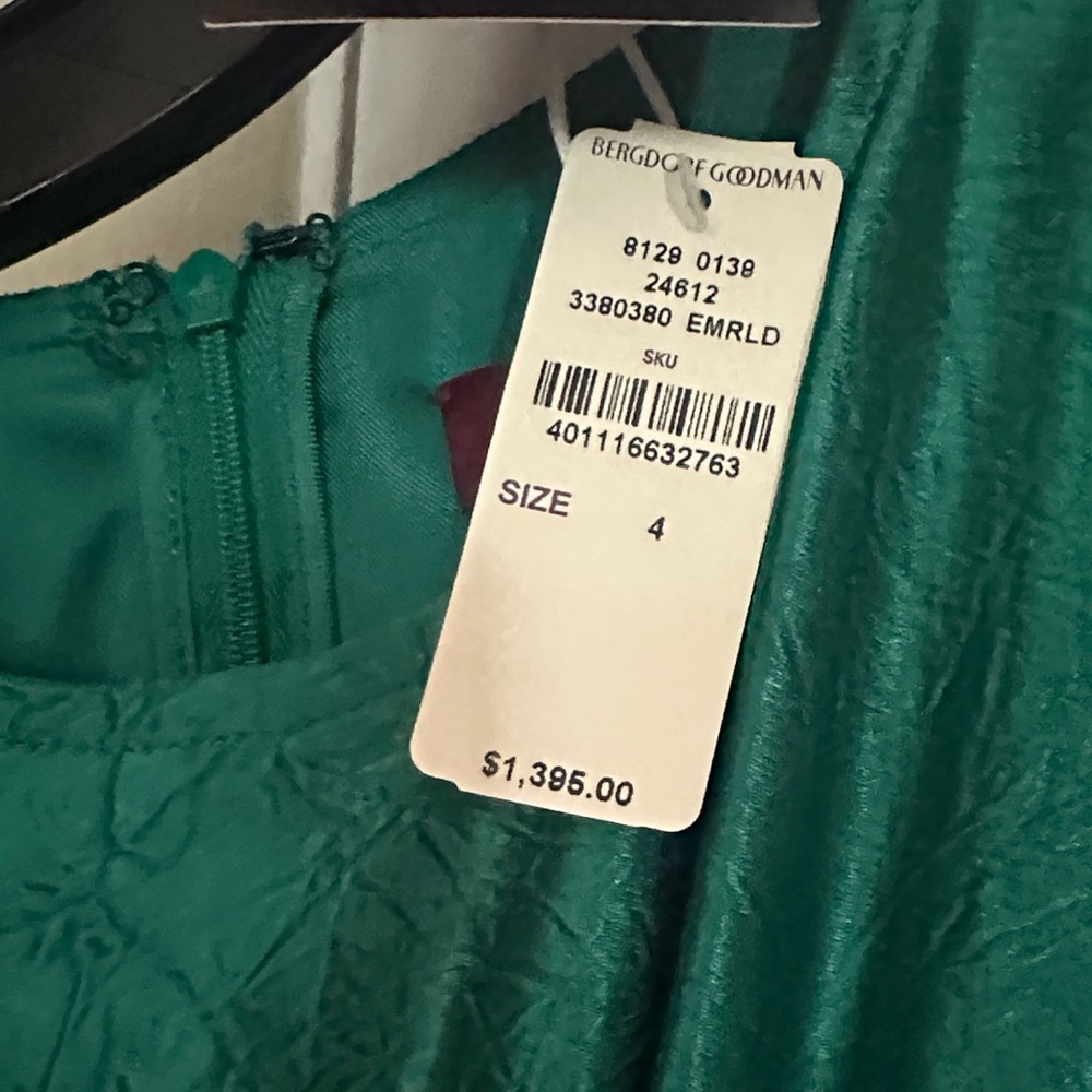 Sies Marjan Emerald Green Draped Dress - Picture 4 of 7